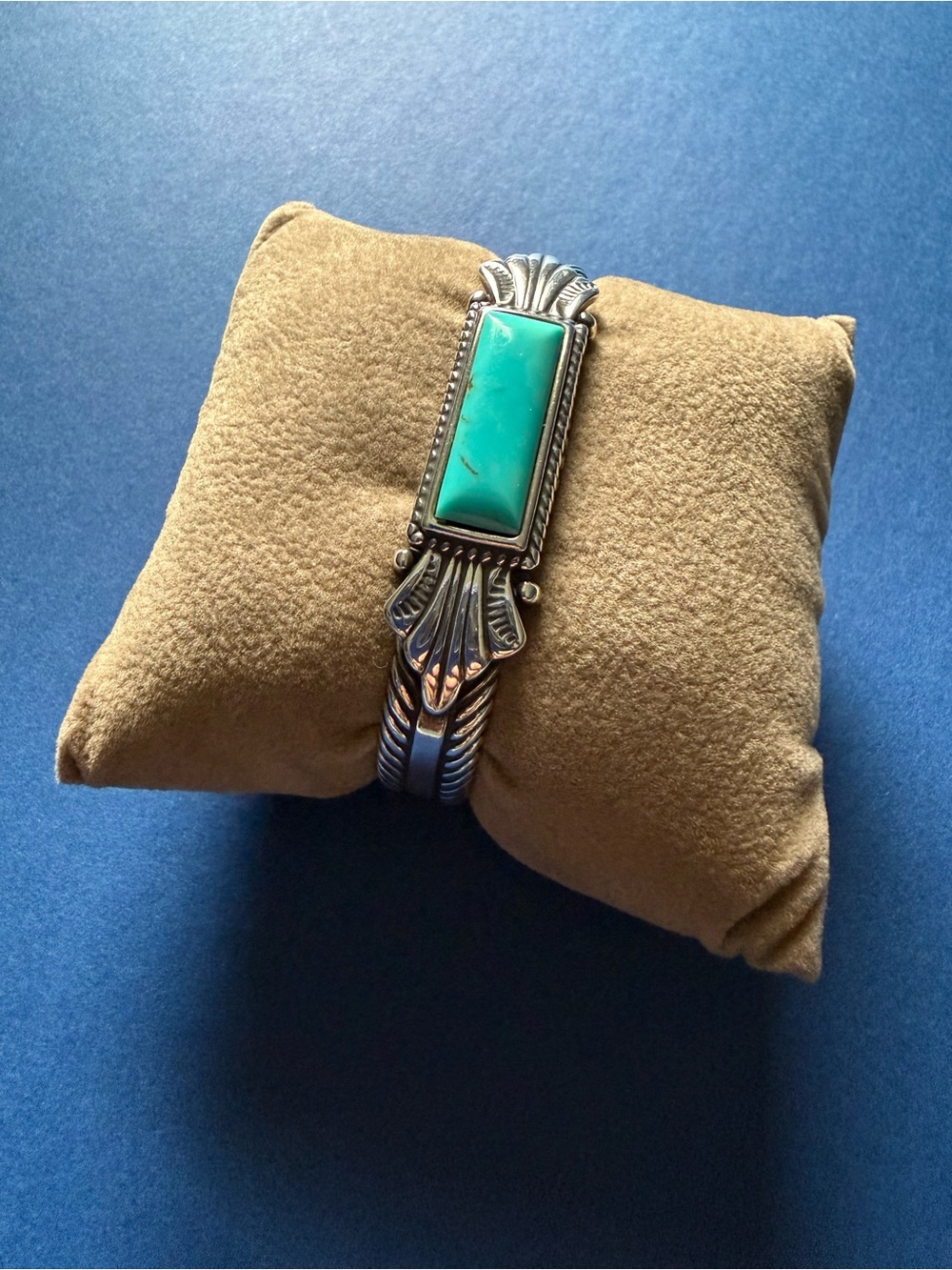 Carolyn Pollack Sterling Silver Turquoise Cuff Bracelet (Relios line)